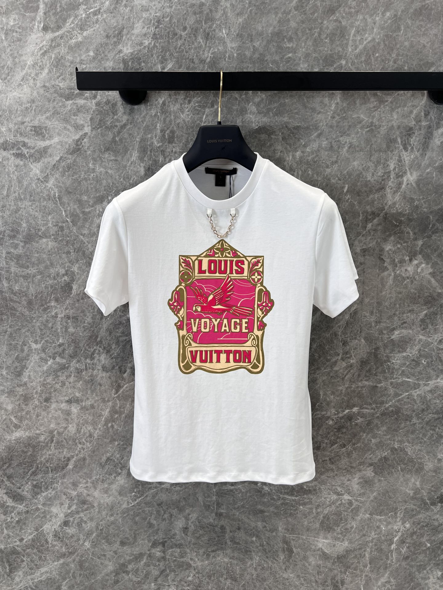 人気 目を引く パロットプリントTシャツ ルイ・ヴィトン 半袖Tシャツ コピー