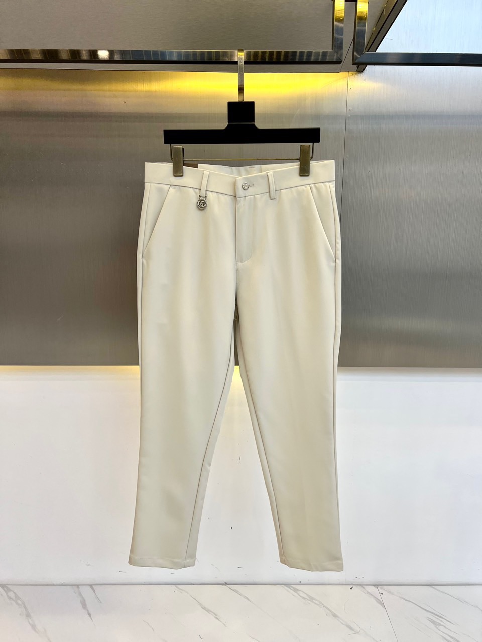 洗練された カジュアル スラックス グッチ パンツ 偽物 ビジネス ベージュ