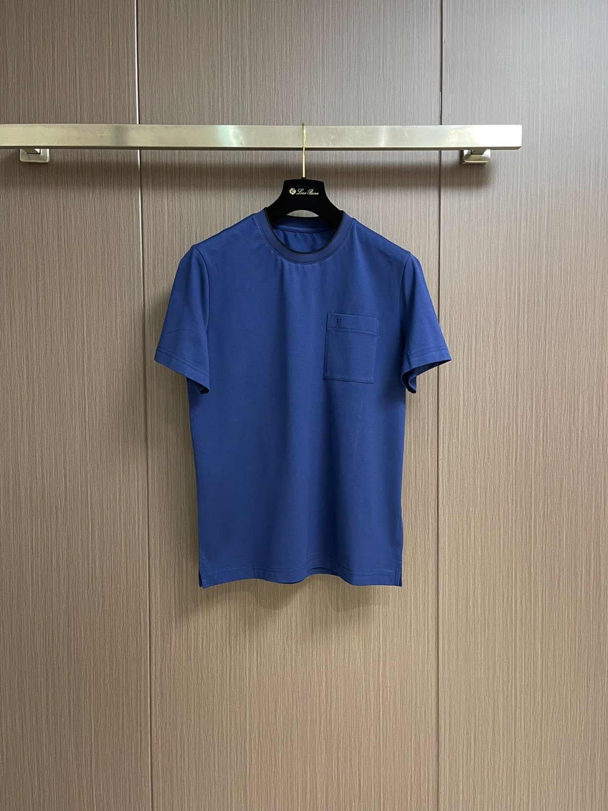 シンプル サドルステッチTシャツ エルメス Tシャツ コピー コットン ブルー