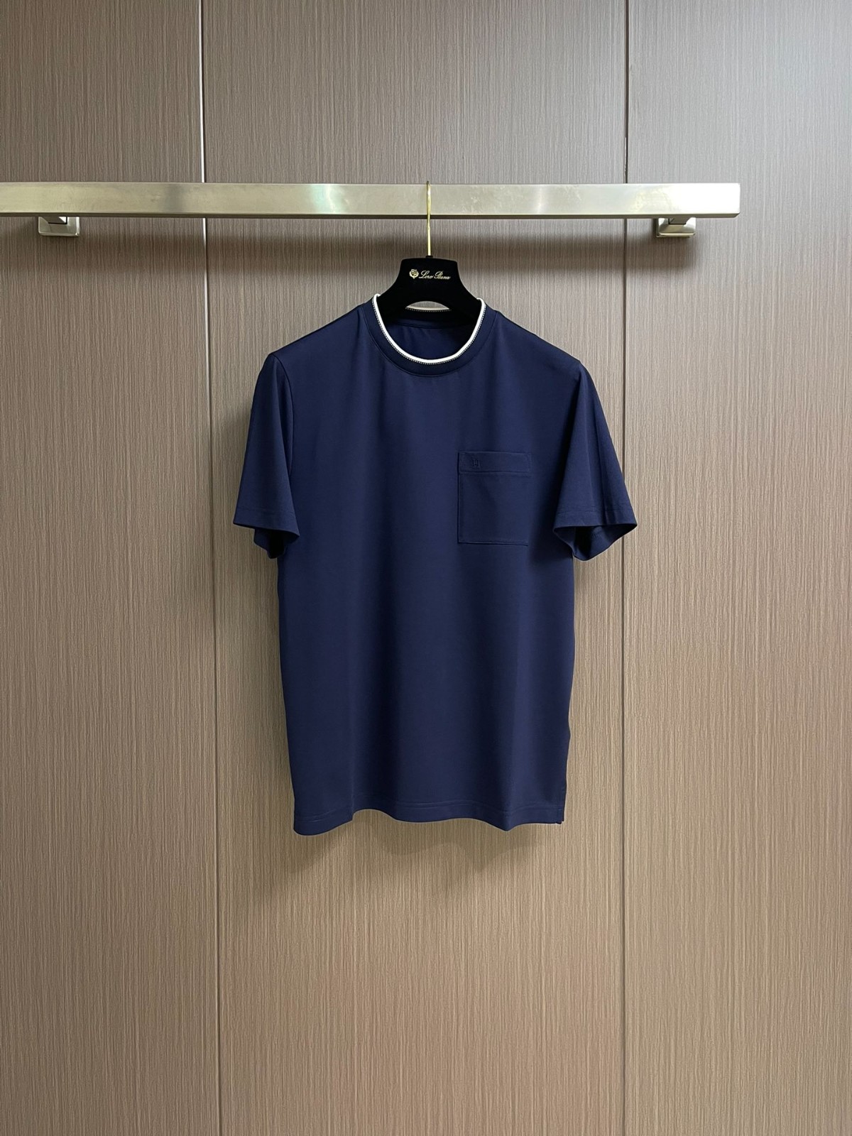 シンプル サドルステッチTシャツ エルメス Tシャツ コピー コットン ネイビー