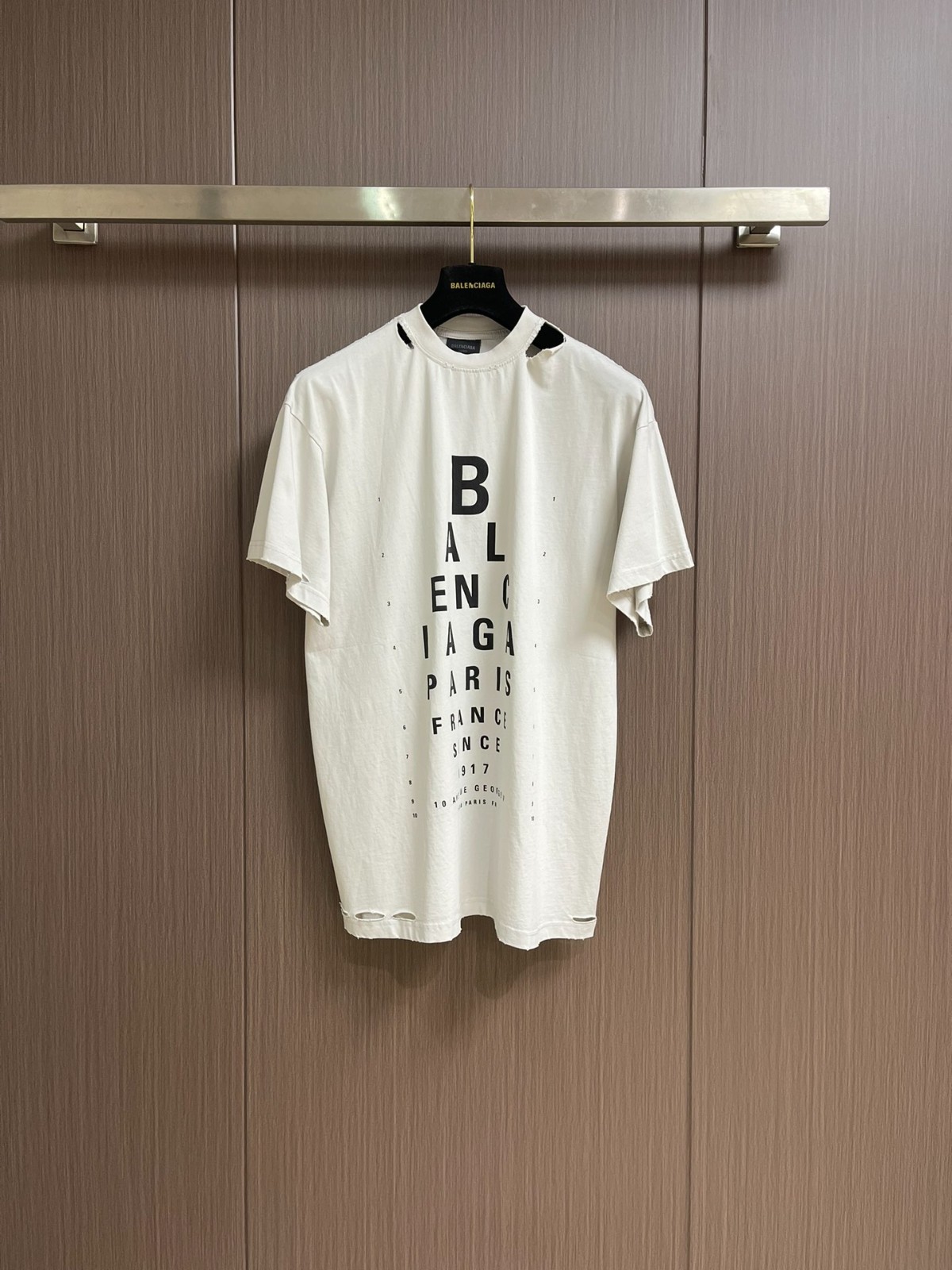 大人気 Optical オーバーサイズTシャツ バレンシアガ Tシャツ コピー ホワイト