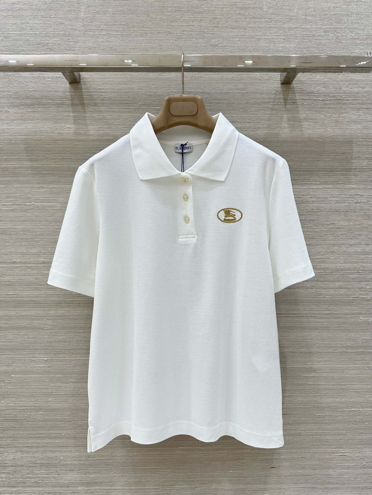 洗練された コットン ポロシャツ バーバリー Tシャツ コピー 半袖 ホワイト