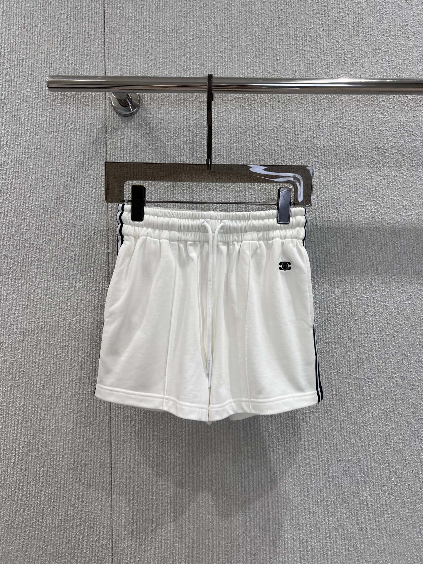 サイドライン コットン ショートパンツ セリーヌ パンツ コピー カジュアル