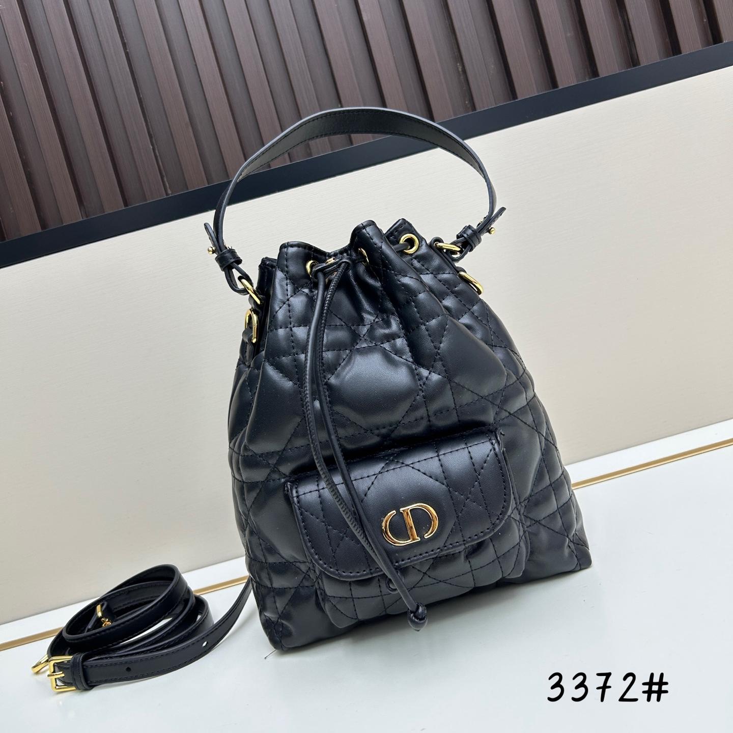 Dior Caro バケットバッグ スモール クリスチャン・ディオール バッグ コピー ブラック
