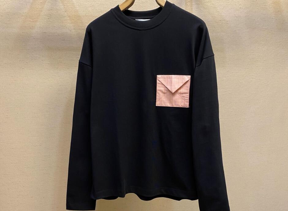 コットンジャージー オーバーサイズ 長袖Tシャツ ボッテガ・ヴェネタ Tシャツ コピー ブラック