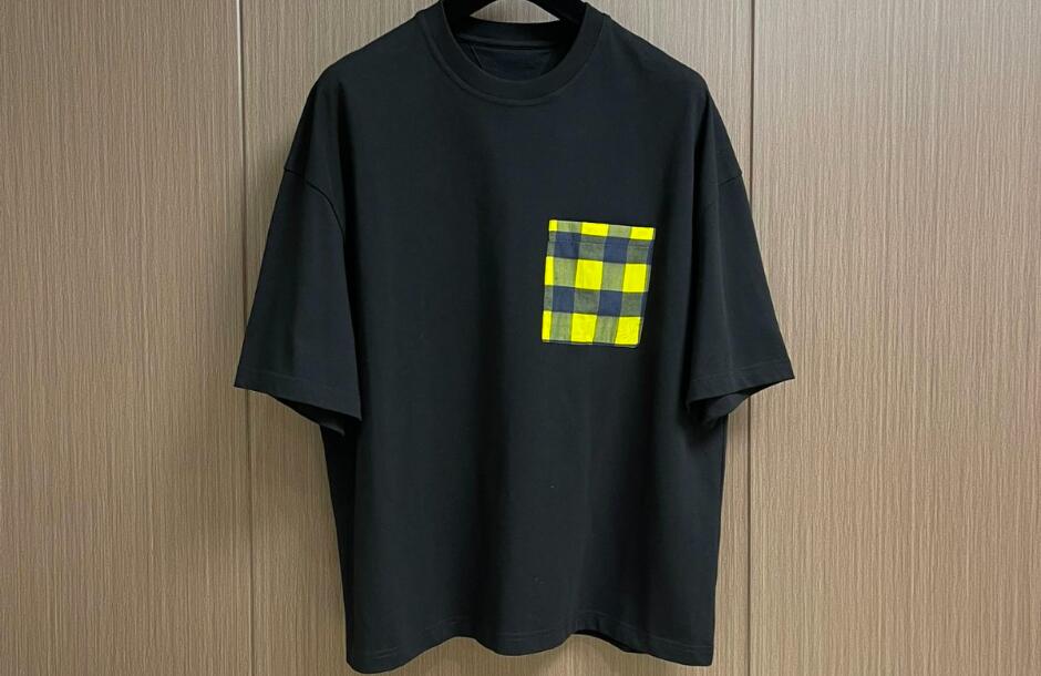 ソフト コットン ジャージー 半袖Tシャツ ボッテガ・ヴェネタ Tシャツ コピー ブラック