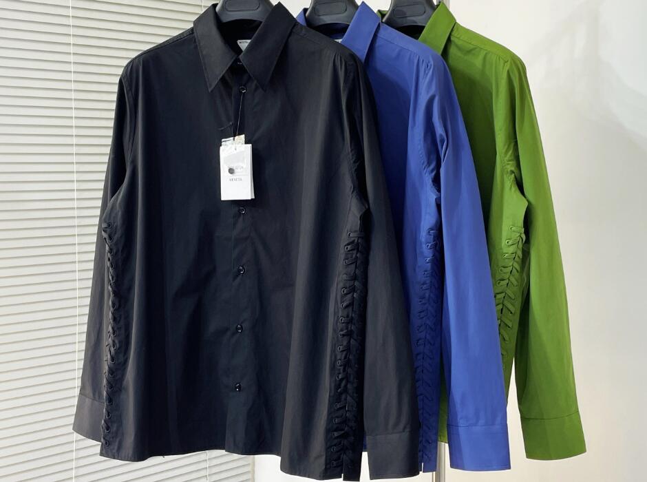 3色あり カジュアル おしゃれ コットン ボッテガ・ヴェネタ シャツ コピー ロングスリーブ