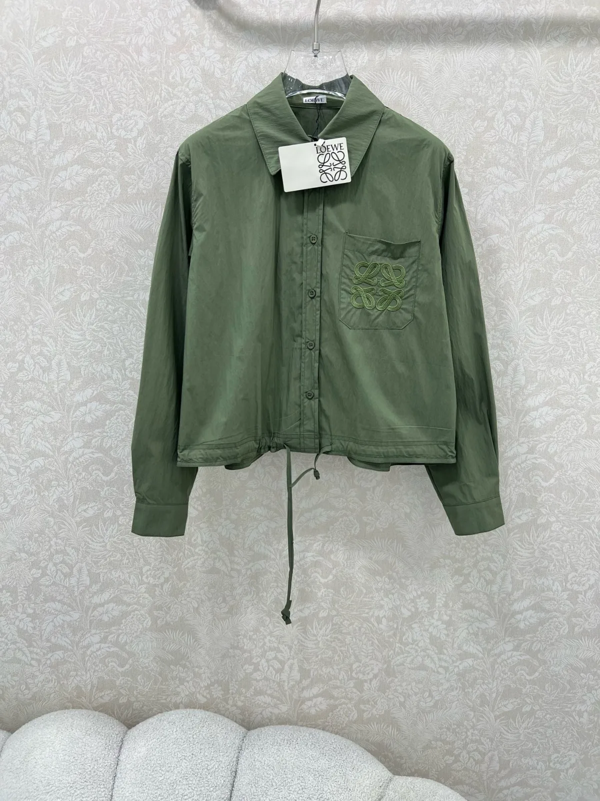 カジュアル アナグラム ロエベ シャツ コピー 長袖トップス グリーン