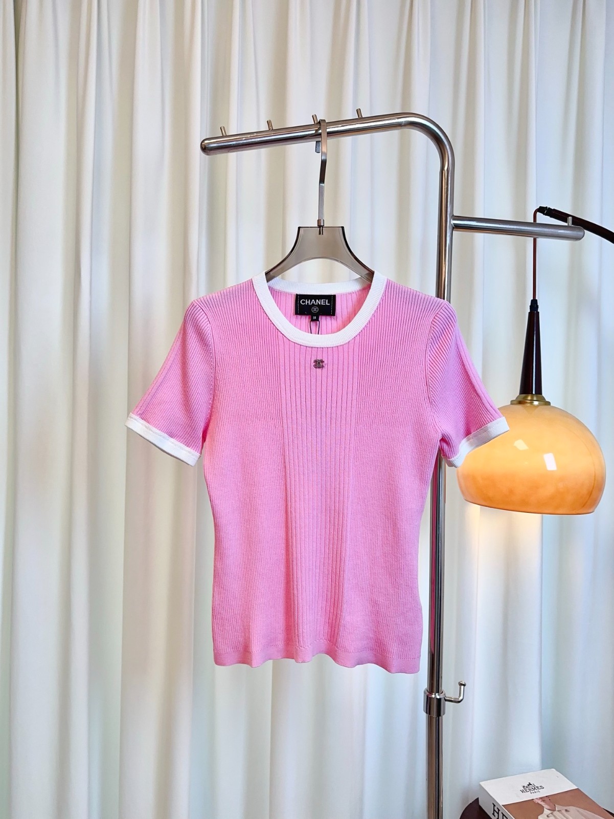 大人 上品 ココビーチ ニットトップス シャネル Tシャツ 偽物 ピンク