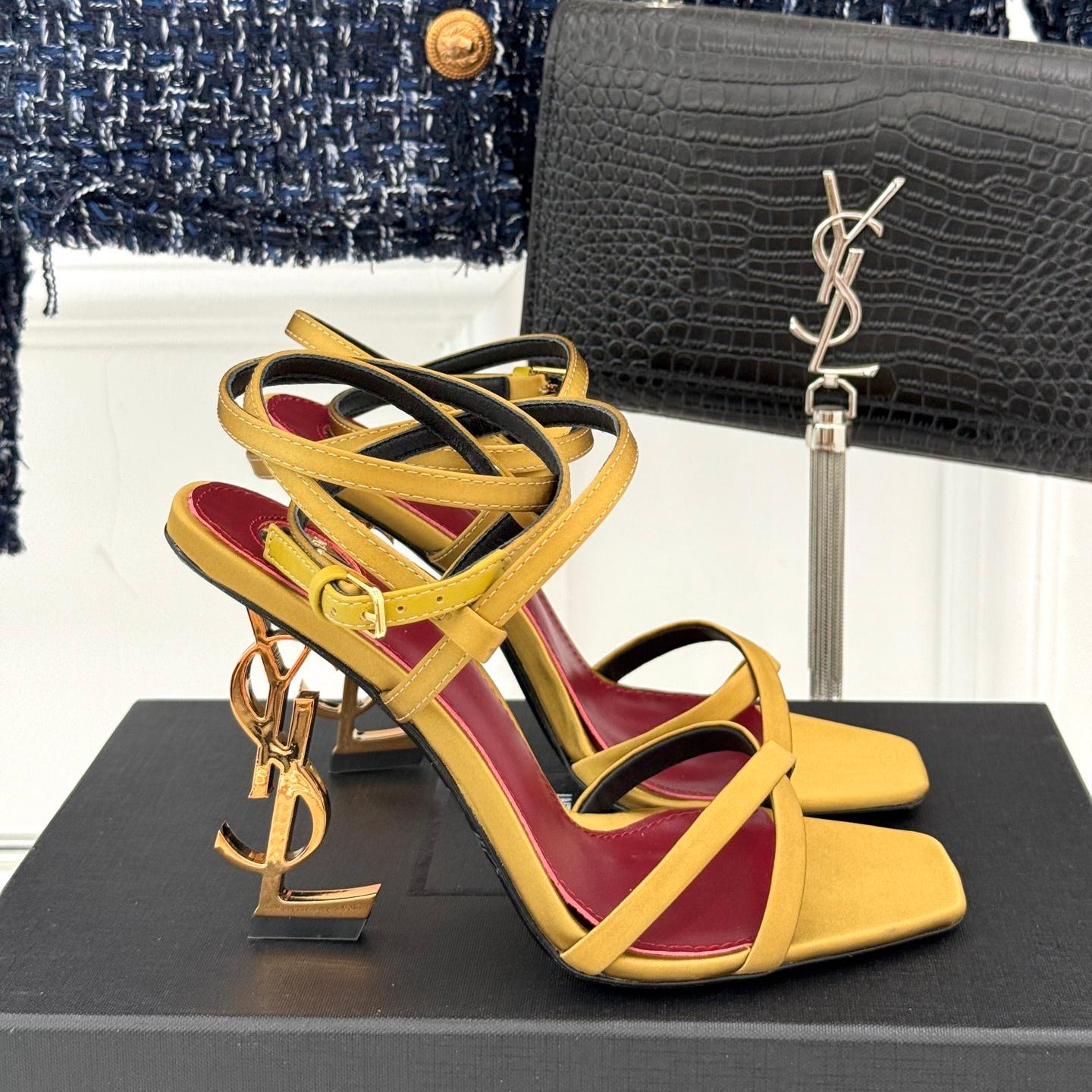 エレガント YSL オピウム サンダル イヴ・サンローラン コピー イエロー