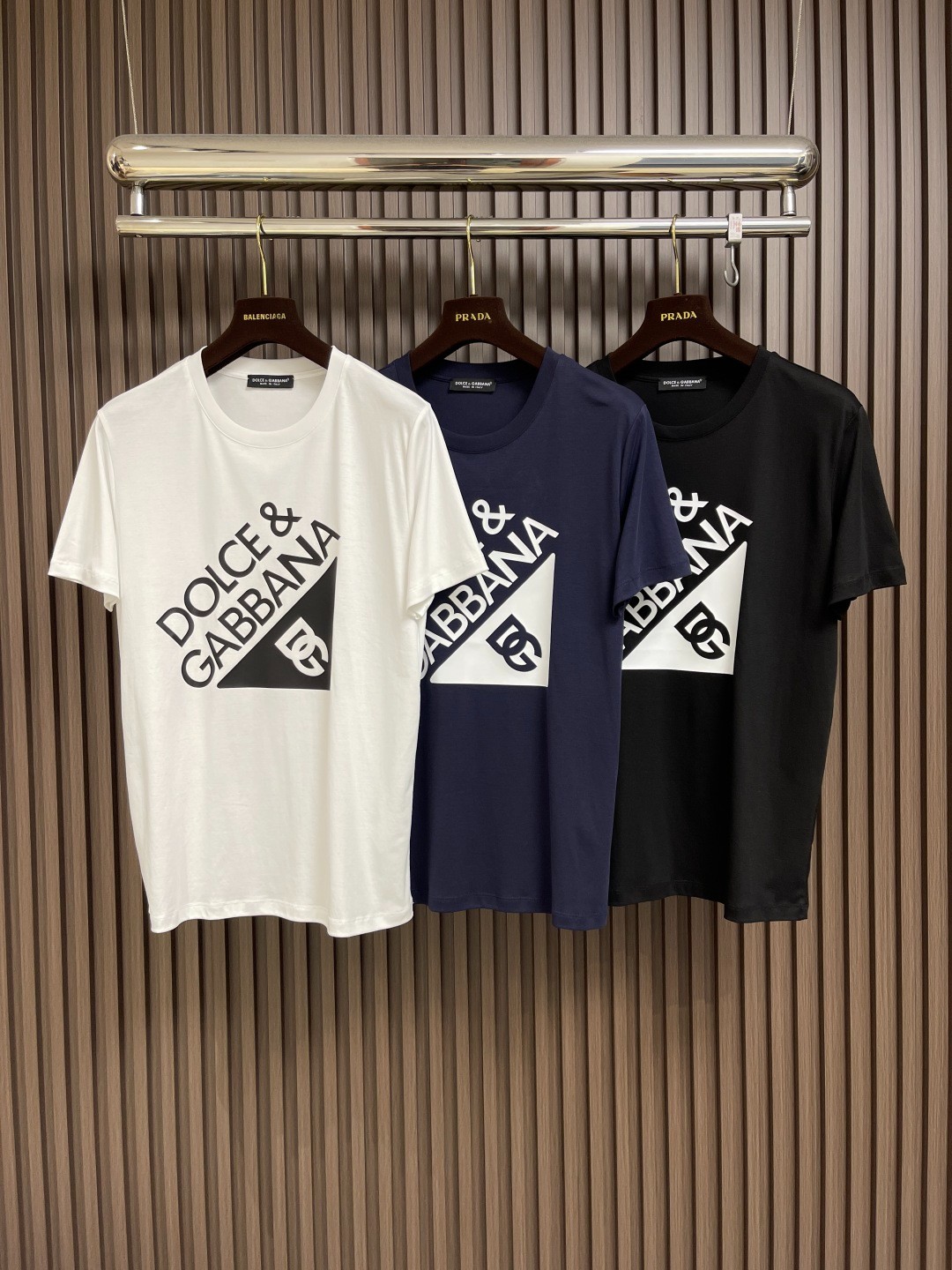 カジュアル おしゃれ ロゴプリント ドルチェ&ガッバーナ Tシャツ 偽物 コットン