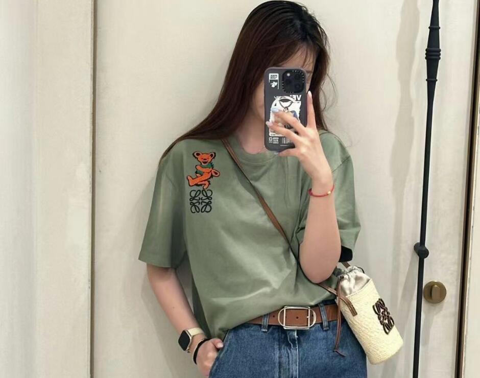 リラックスフィット コットンTシャツ ロエベ Tシャツ コピー ユニセックス