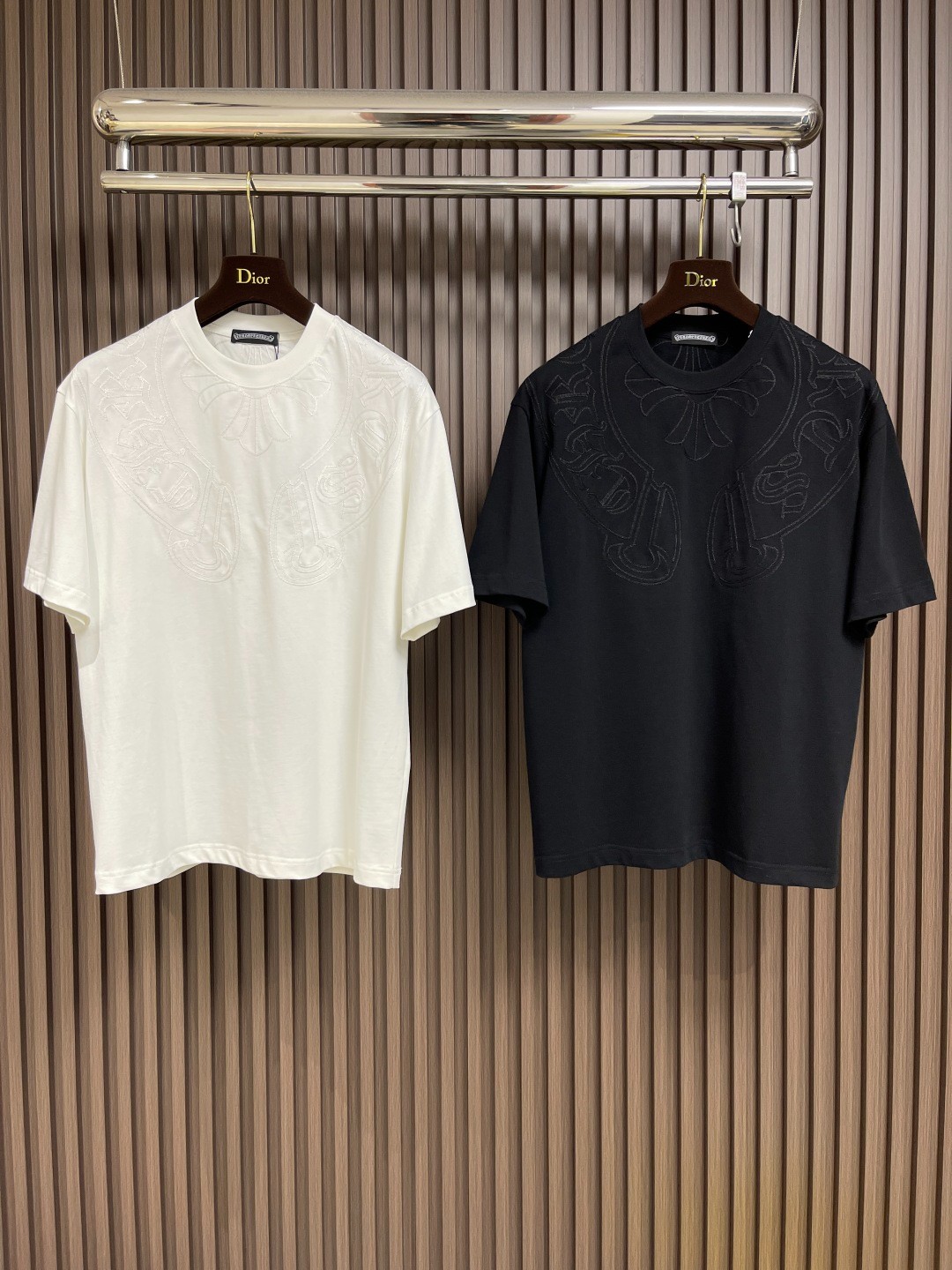 シンプル おしゃれ クルーネック 半袖Tシャツ クロムハーツ Tシャツ 偽物 コットン