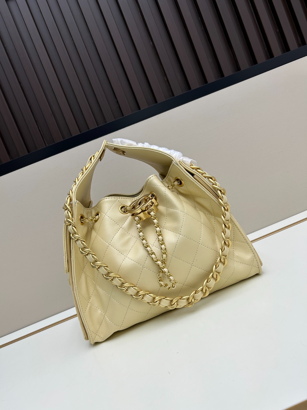 CHANEL25 ホーボーバッグ スモール シャネル バッグ コピー イエロー