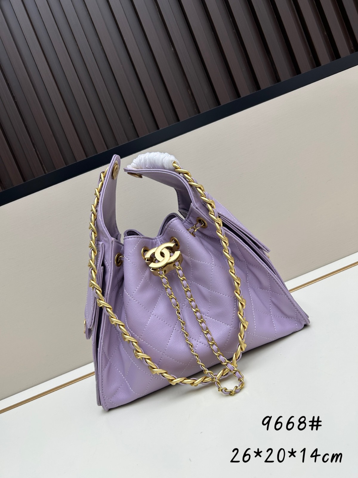 CHANEL25 ホーボーバッグ スモール シャネル バッグ コピー パープル