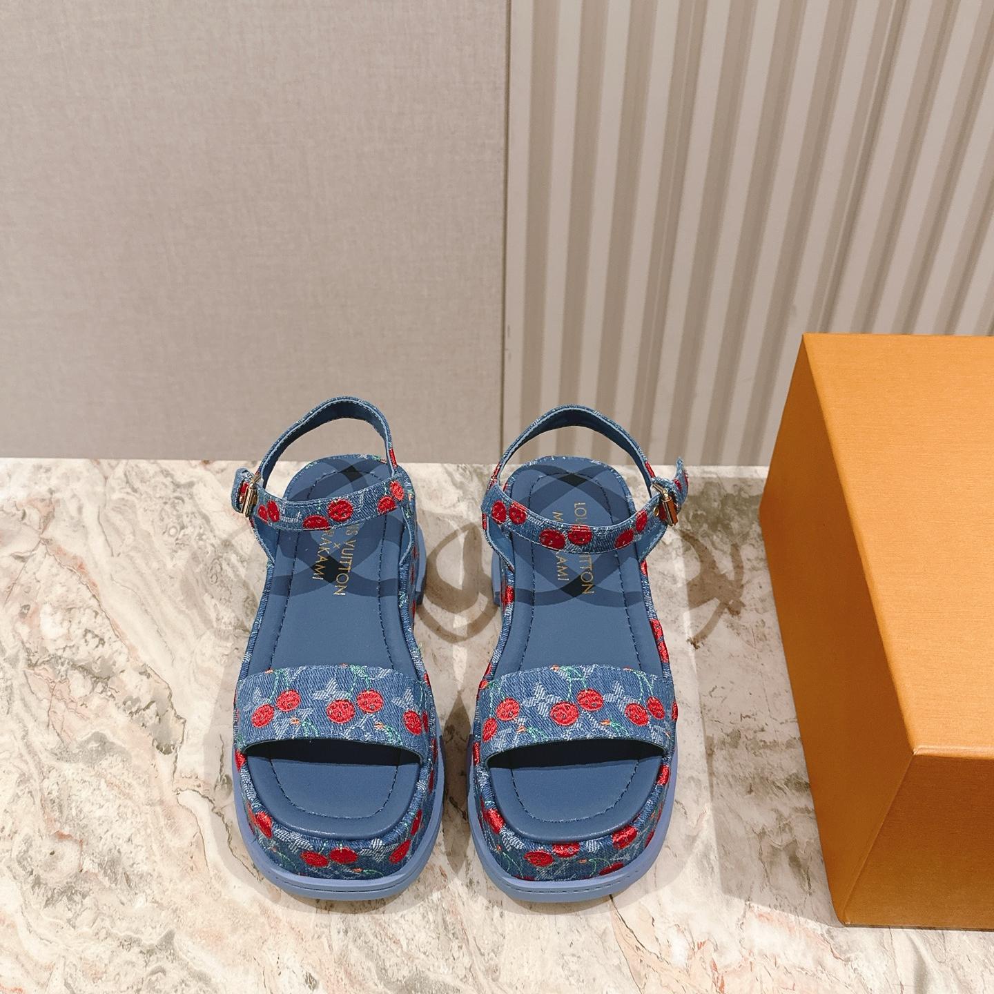 大人 可愛い ルイ・ヴィトン スーパーコピー LV × TM マヤ サンダル