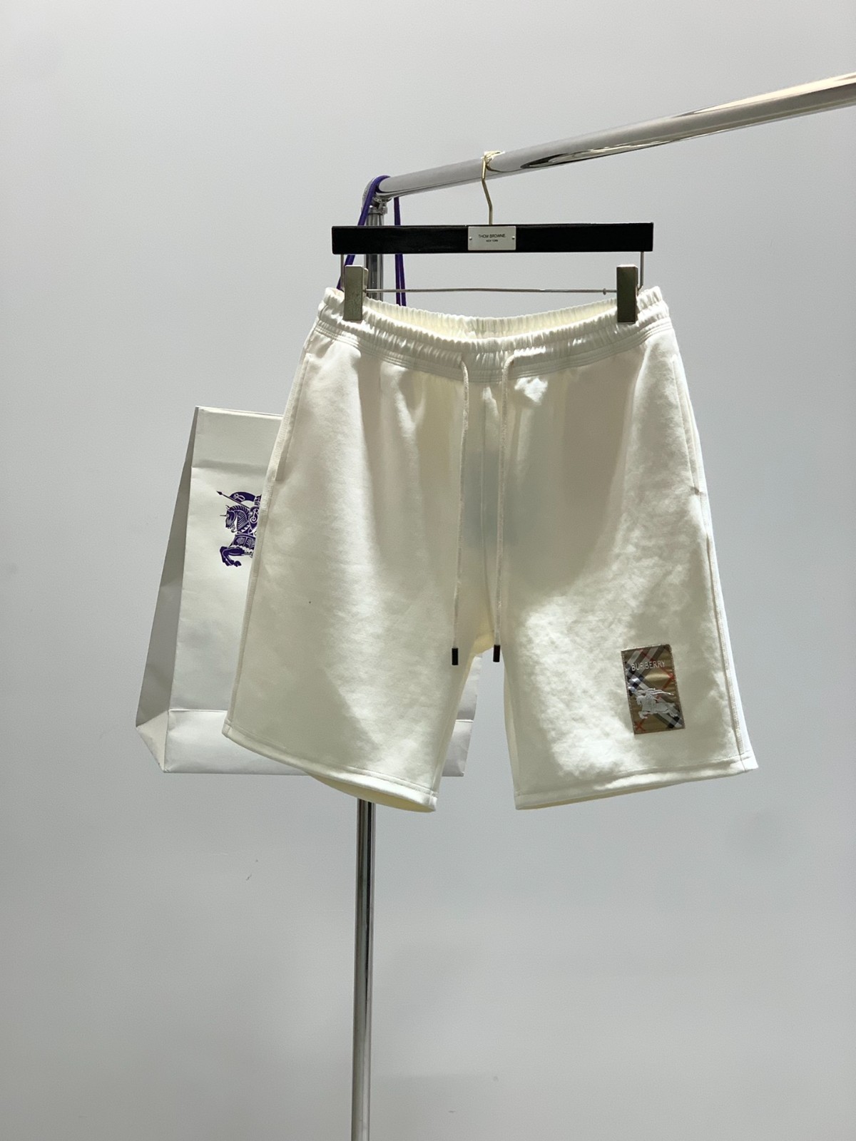 Y2K バーバリー Burberry ホワイト 忍ばせる ショートパンツ 白