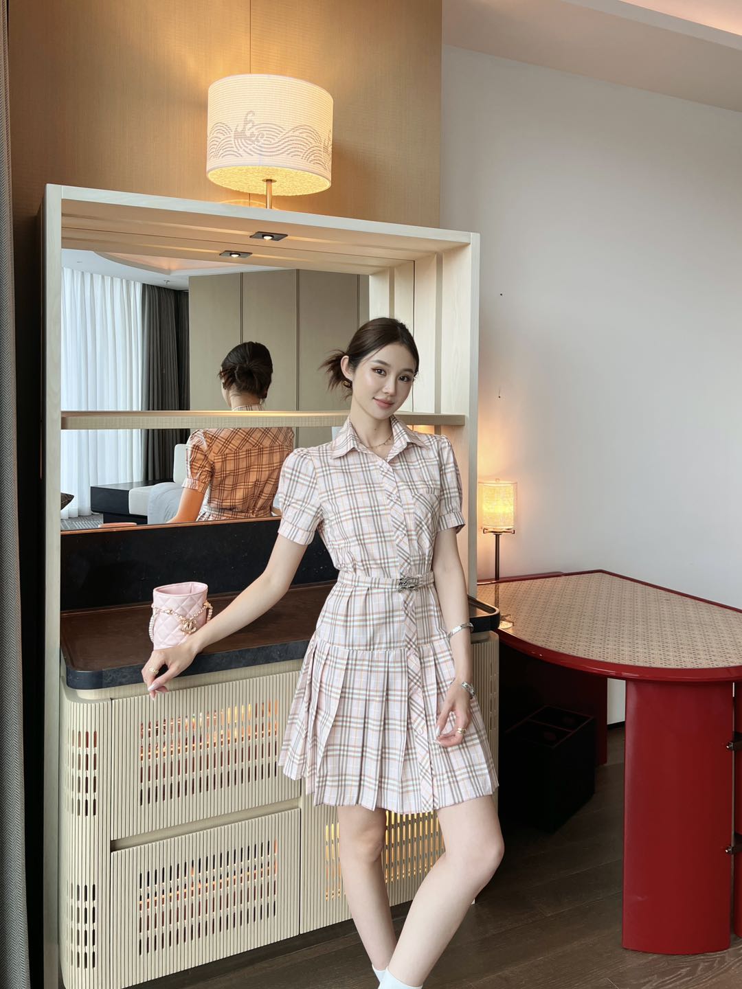 【箱付き】 バーバリーベビー　74㎝　9M チェックコットンドレス/ワンピース Amazon.co.jp: [BURBERRY] [バーバリー] ワンピース レディース