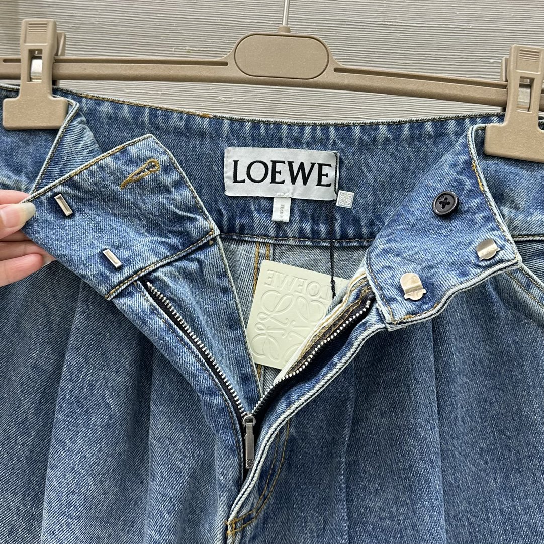 注目される デニム トラウザーズ ロエベ パンツ コピー レディース