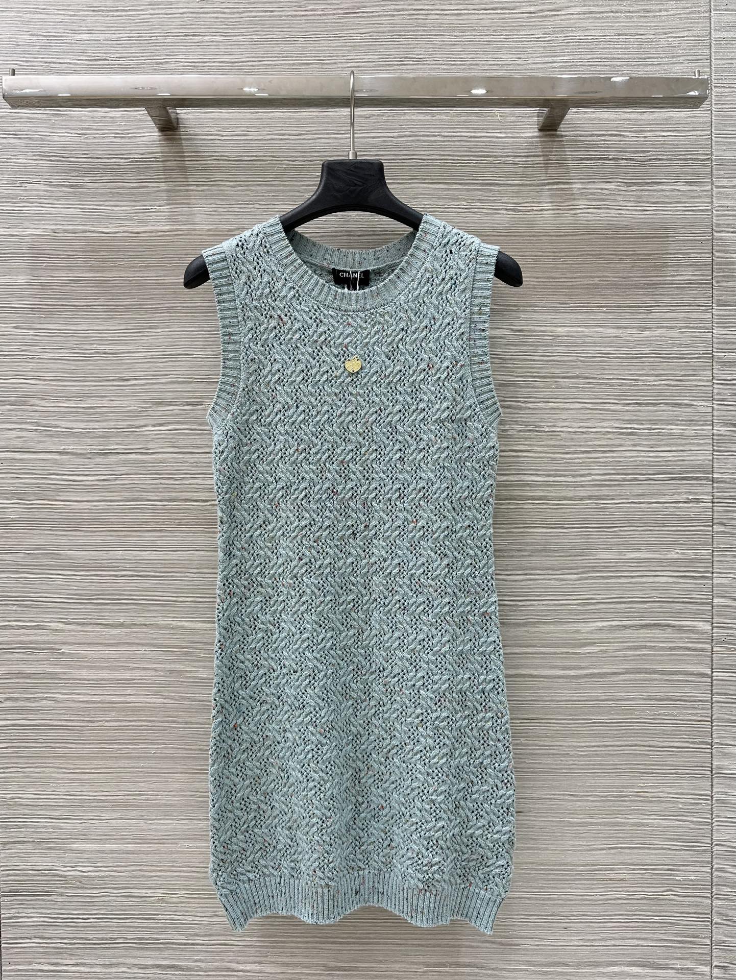 CHANEL(シャネル) ココマーク ニットノースリーブワンピース