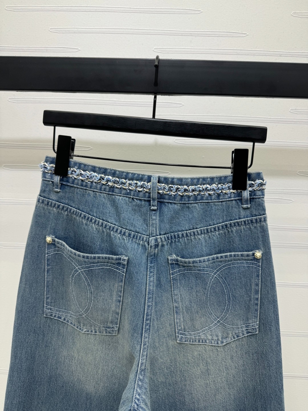 【美脚シルエット】CHANEL デニム モノグラム ジーンズ ☆シルエットが美しい☆シャネル デニム