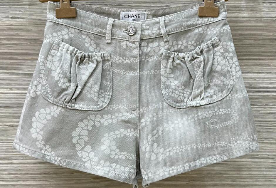 ココビーチ デニム ショートパンツ シャネル パンツ コピー グレー