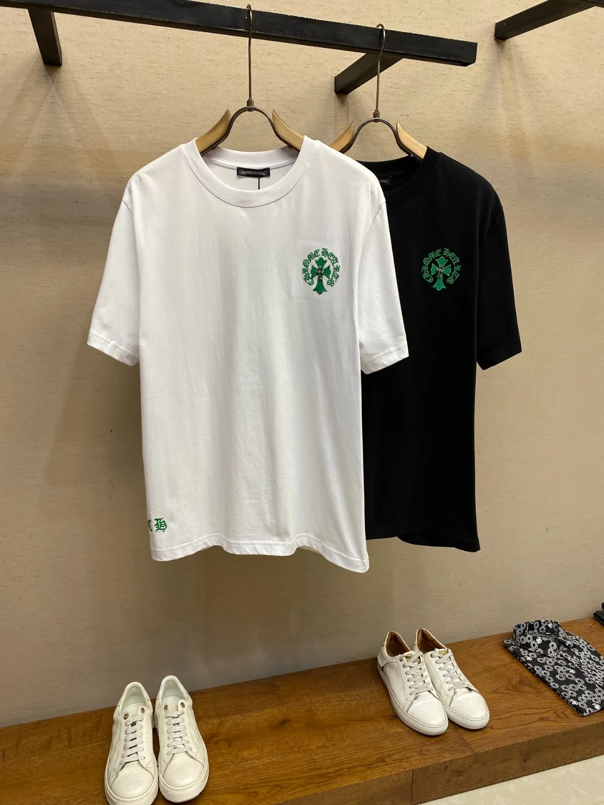 カジュアル ストリート クルーネック クロムハーツ Tシャツ 偽物 半袖Tシャツ カジュアル ストリート クルーネック クロムハーツ Tシャツ 偽物 半袖Tシャツ