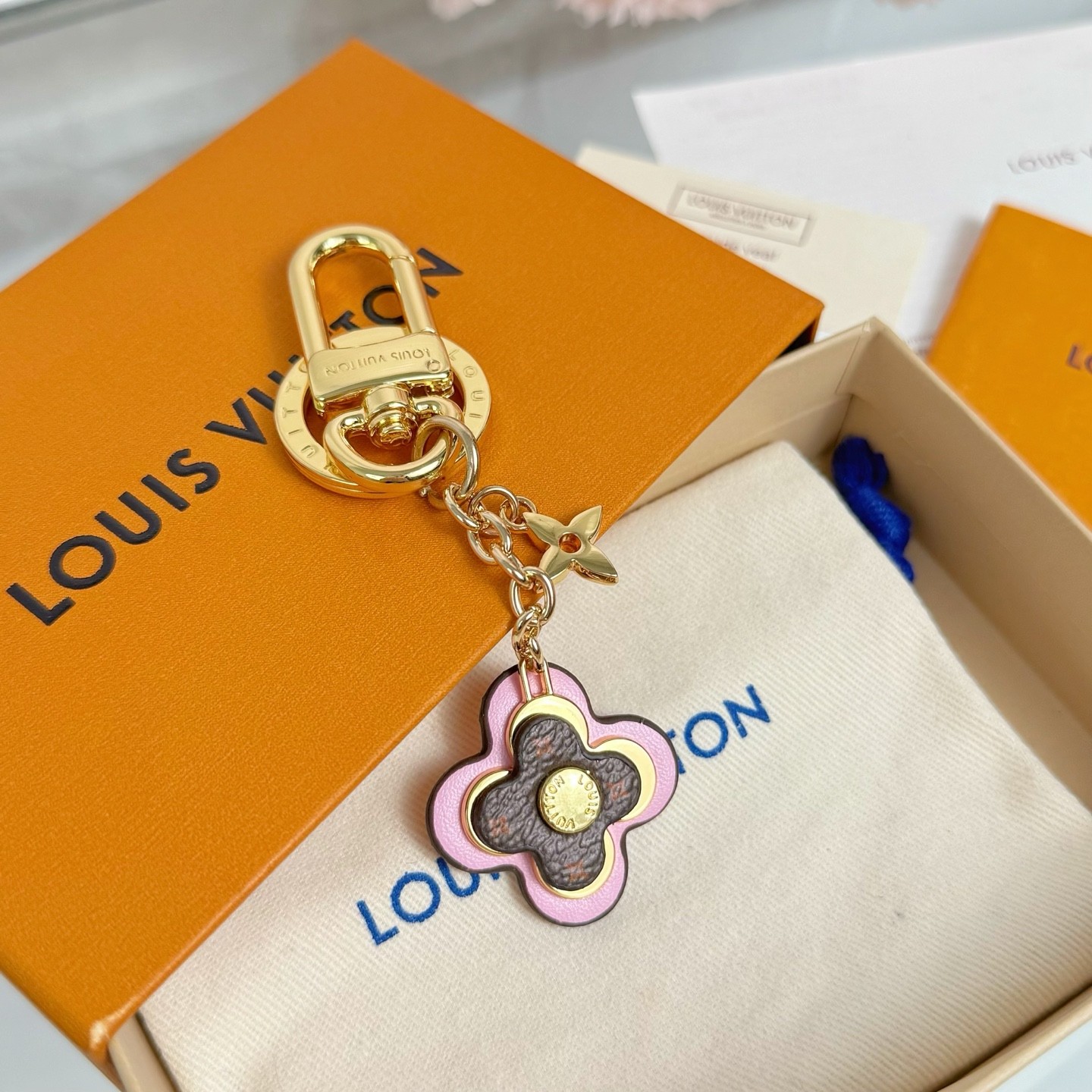 キーホルダー・ブルーミング フラワー BB LOUIS VUITTON ルイヴィトン ポルトクレ ブルーミング フラワー