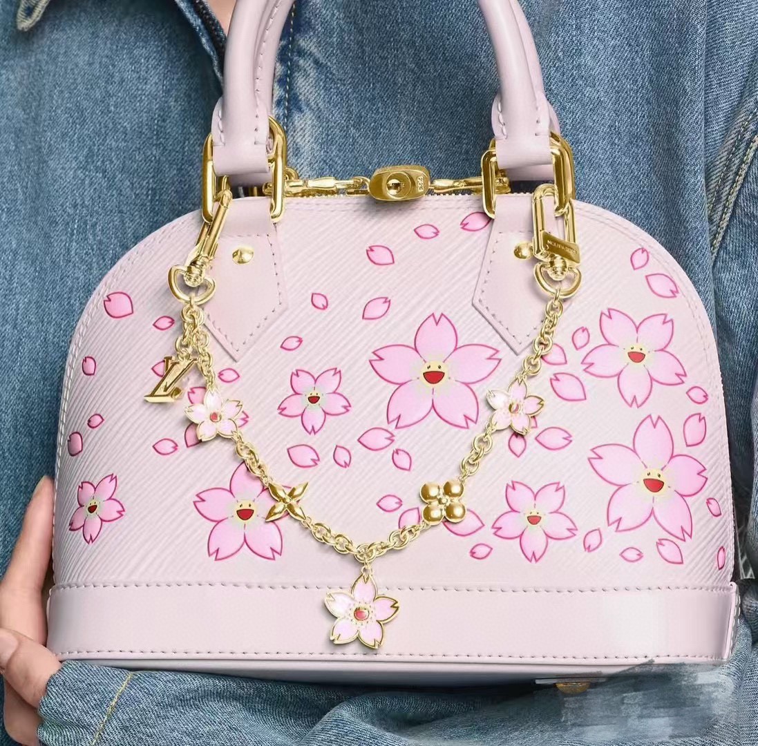 LV × TM バッグチャーム チェーン・チェリーブロッサム ルイ