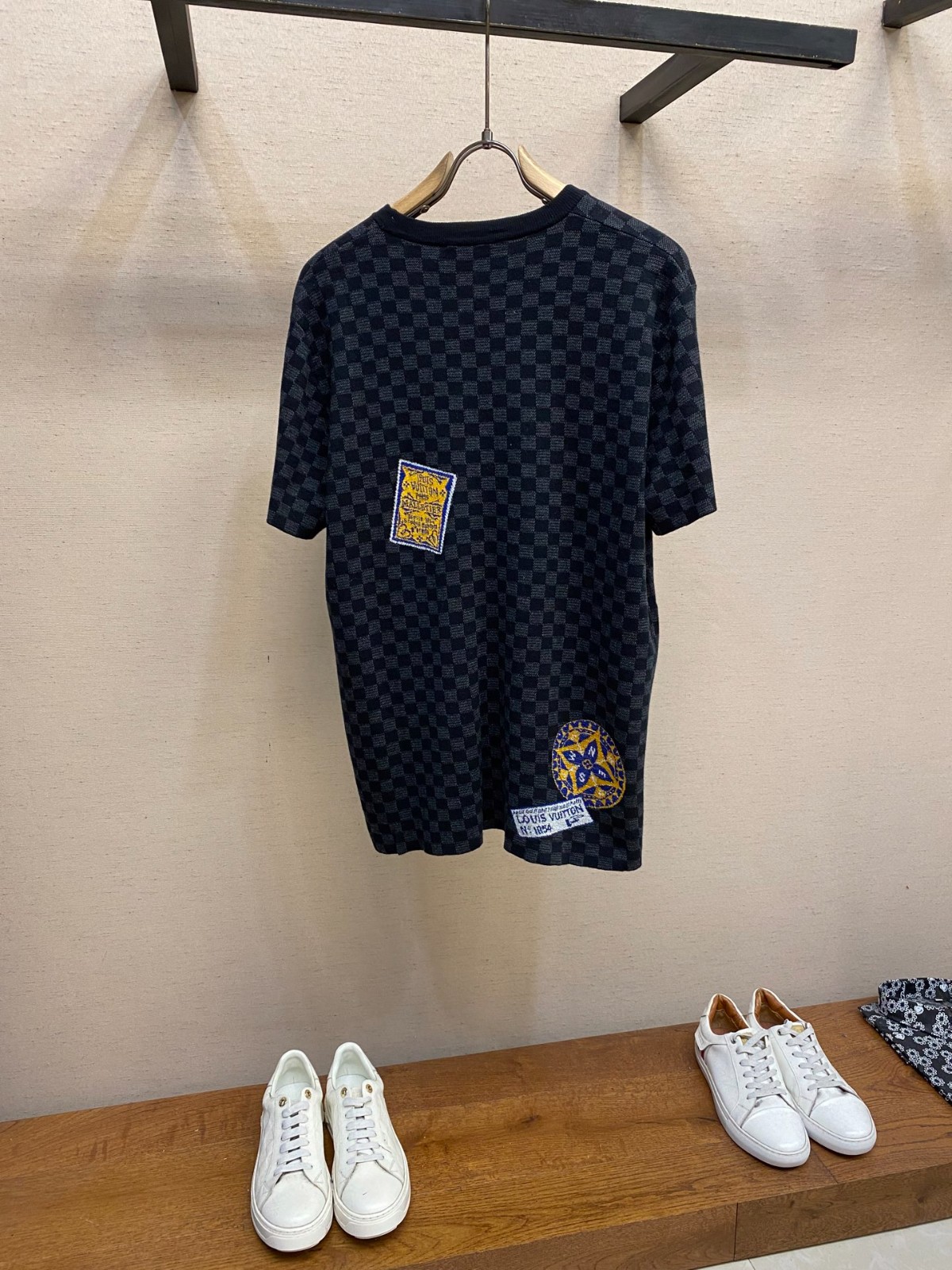 ダミエ ショートスリーブ シグネチャークルーネック ルイ ダミエ ショートスリーブ シグネチャークルーネック ルイ