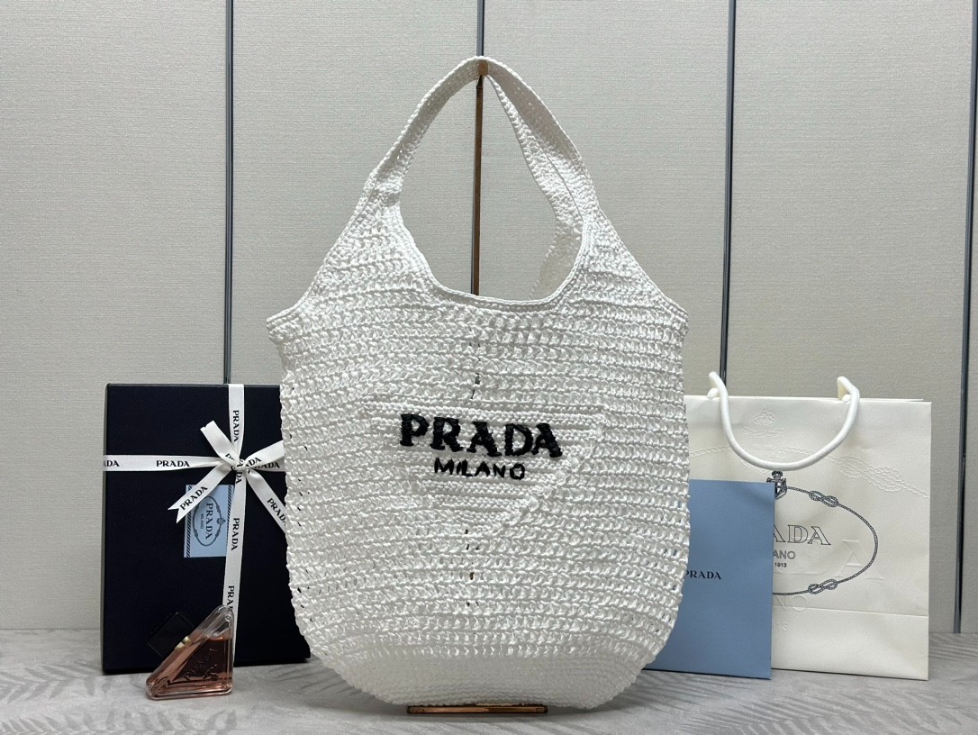 ★ プラダ ★ ラフィア トートバック 1BG424 ☆ プラダ ☆ ラフィア トートバック 1BG424 (PRADA/トート