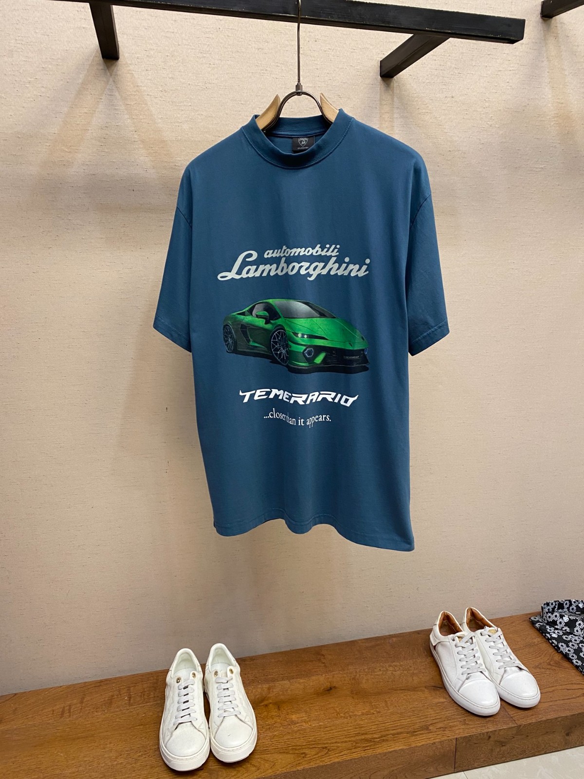 BALENCIAGA x Lamborghini プリント コットン Tシャツ スーパー