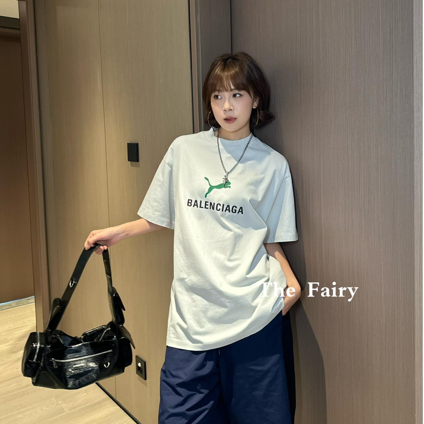 BALENCIAGA×Puma オーバーサイズTシャツ スーパーコピー ホワイト