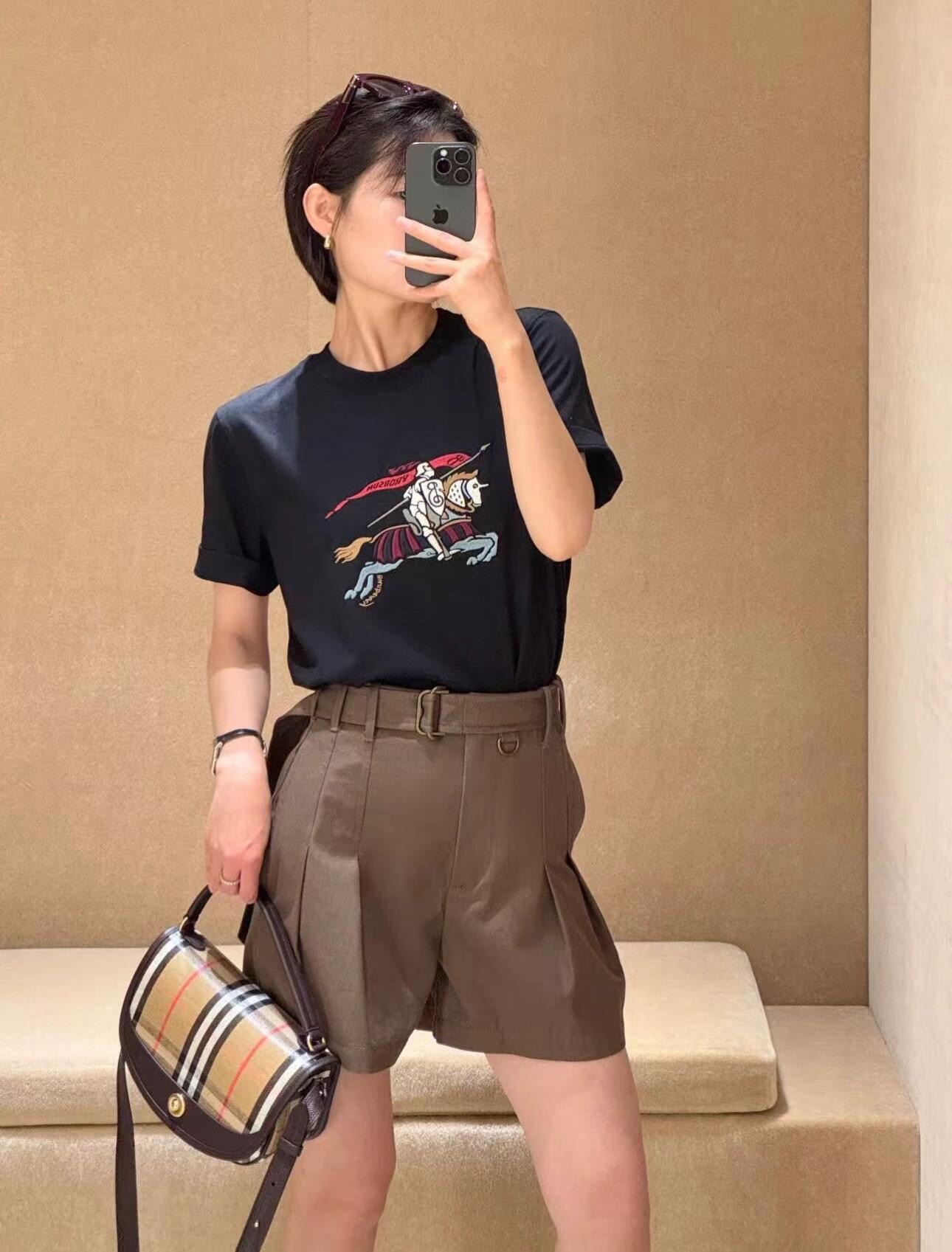 希少【Burberry】バーバリー Ekd コットン Tシャツ BURBERRY バーバリー EKD コットントップ 長袖Tシャツ