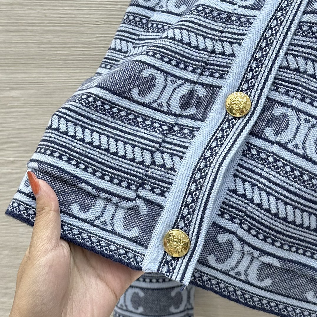 【存在感ある】CELINE バハ カーディガンジャケット 存在感ある バハ カーディガンジャケット セリーヌ ジャケット