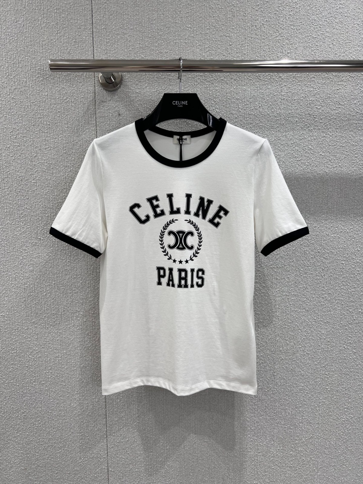 カジュアル ロゴプリント 半袖Tシャツ セリーヌ Tシャツ コピー