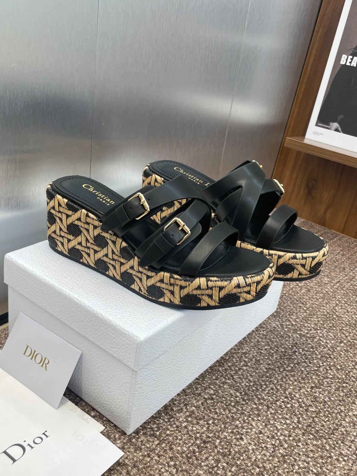 L'Amazone Dior ウェッジスライド ディオール サンダル スーパー