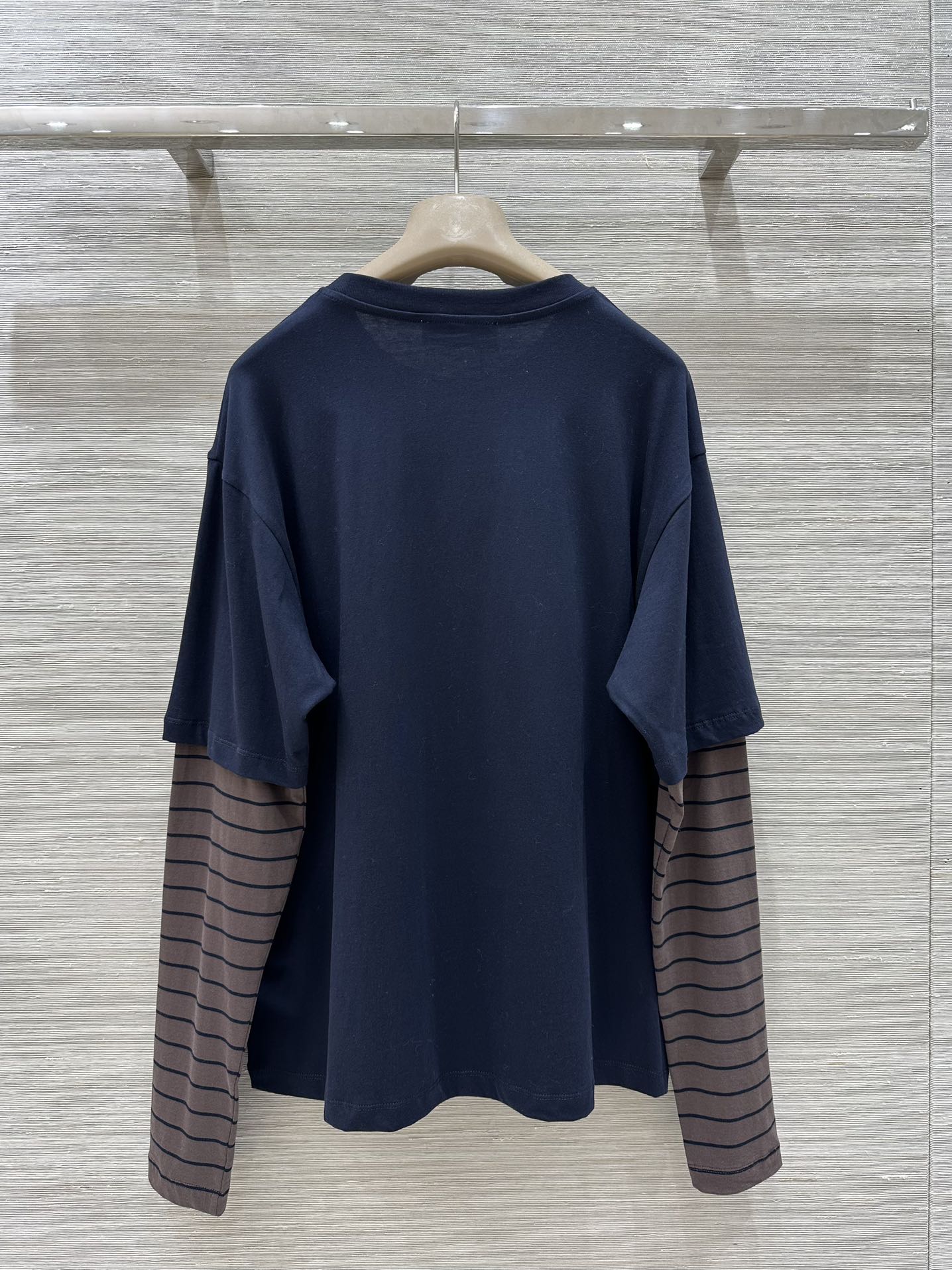 お洒落 カジュアル レイヤード風 長袖Tシャツ ミュウミュウ T