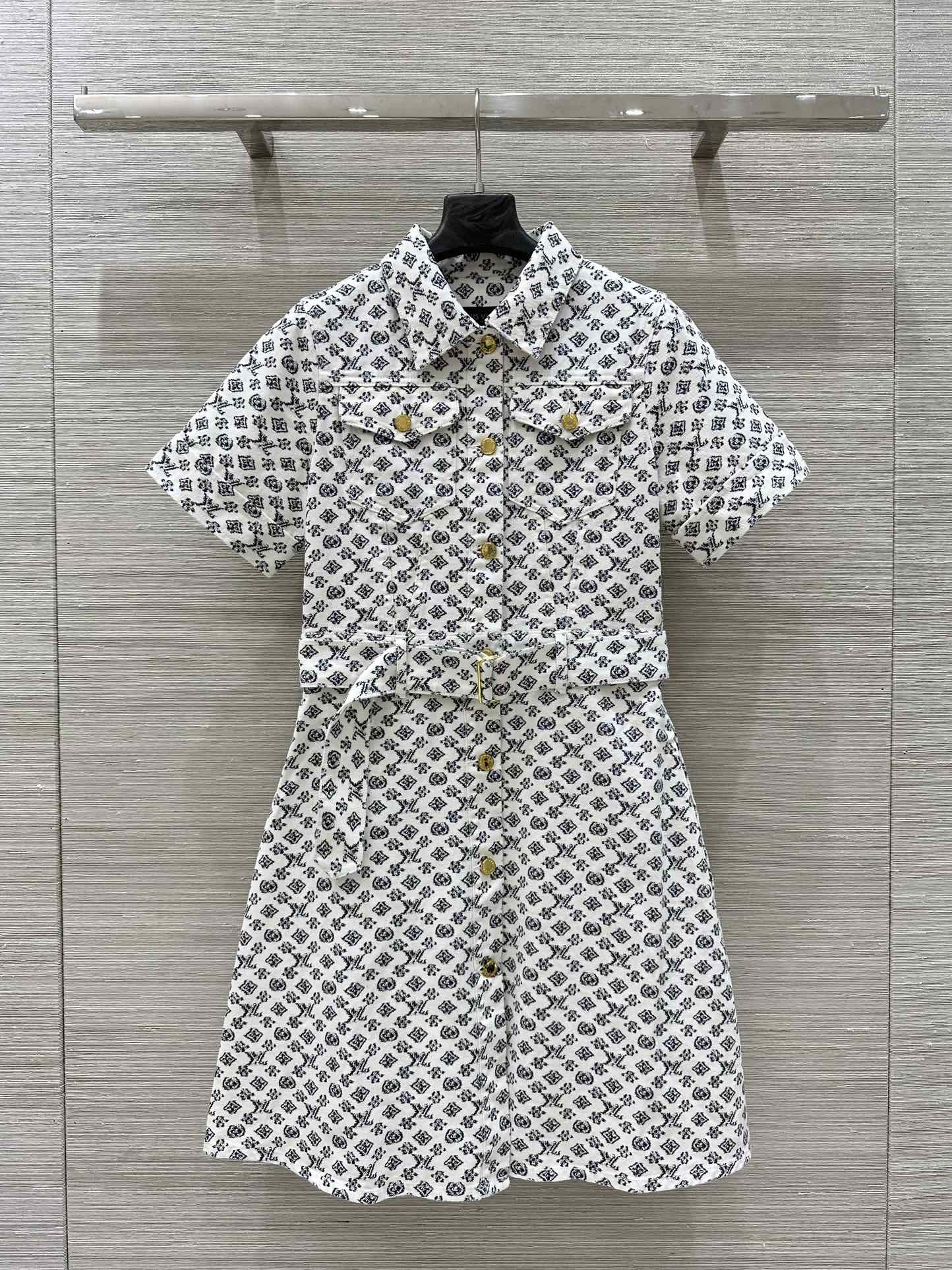 ブラーリィ モノグラム シャツドレス ルイヴィトン ワンピース コピー