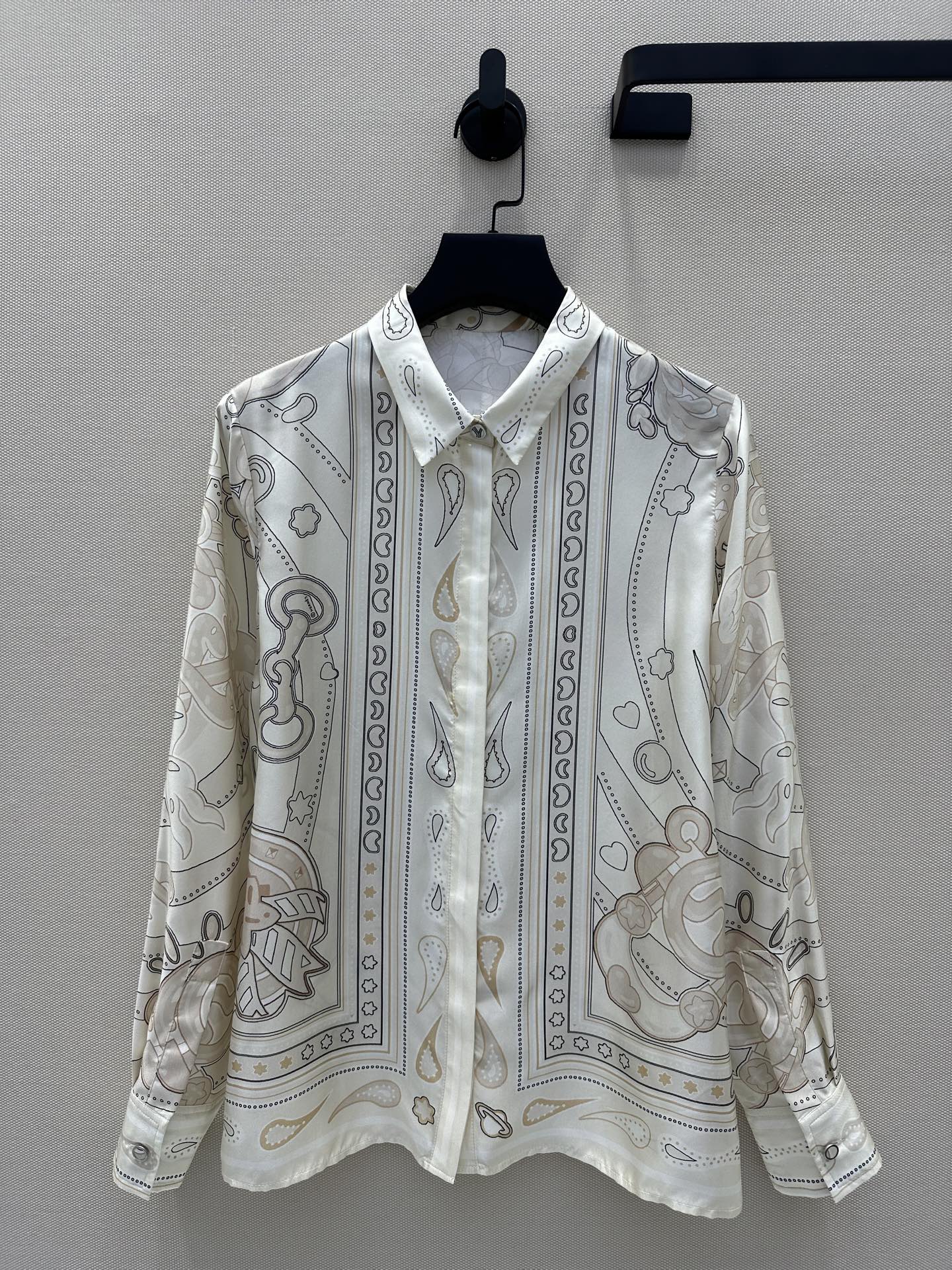 上品 プリント シルクシャツ エルメス シャツ コピー レディース トップス