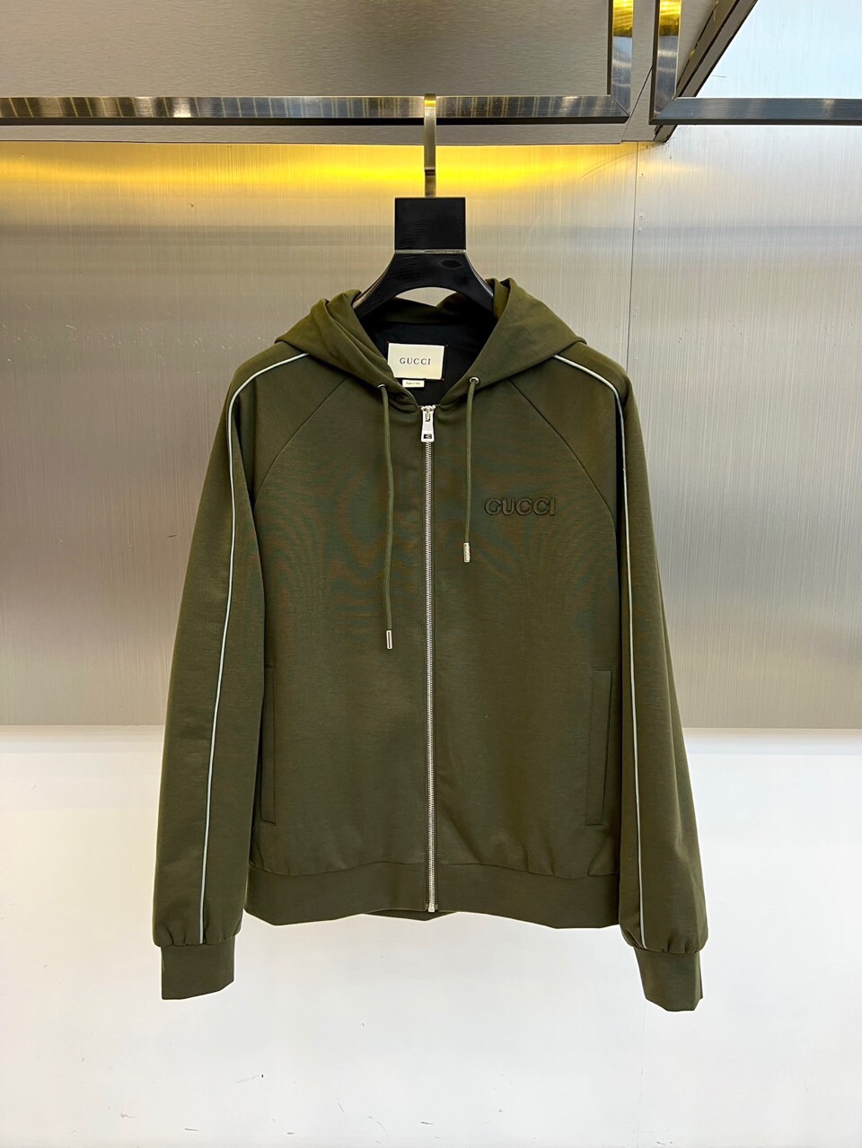 グッチフード付きジャケット 中古・古着通販】GUCCI (グッチ) ベロア フード ジャケット