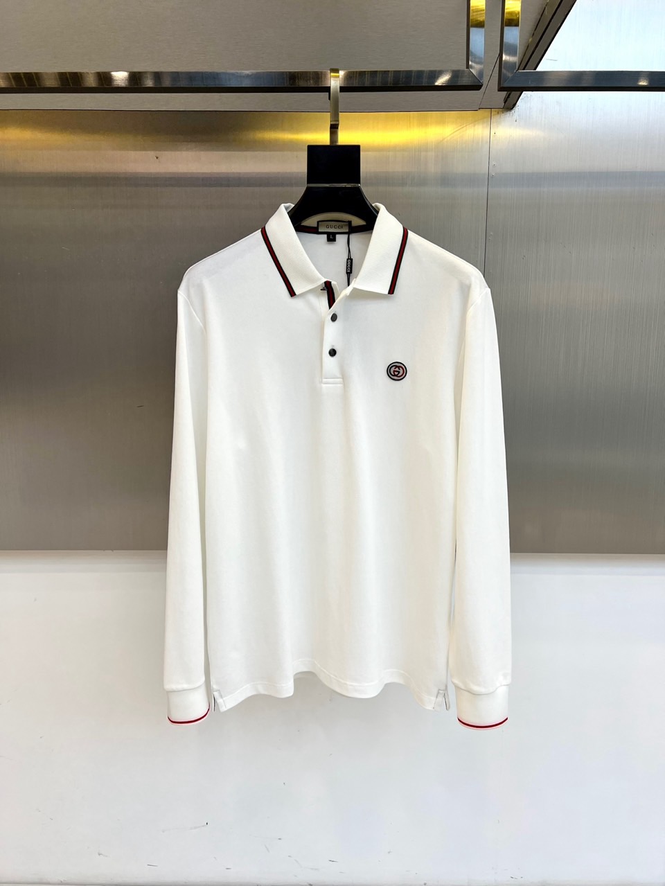 カジュアル 上品 コットン 長袖 ポロシャツ グッチ Tシャツ 偽物