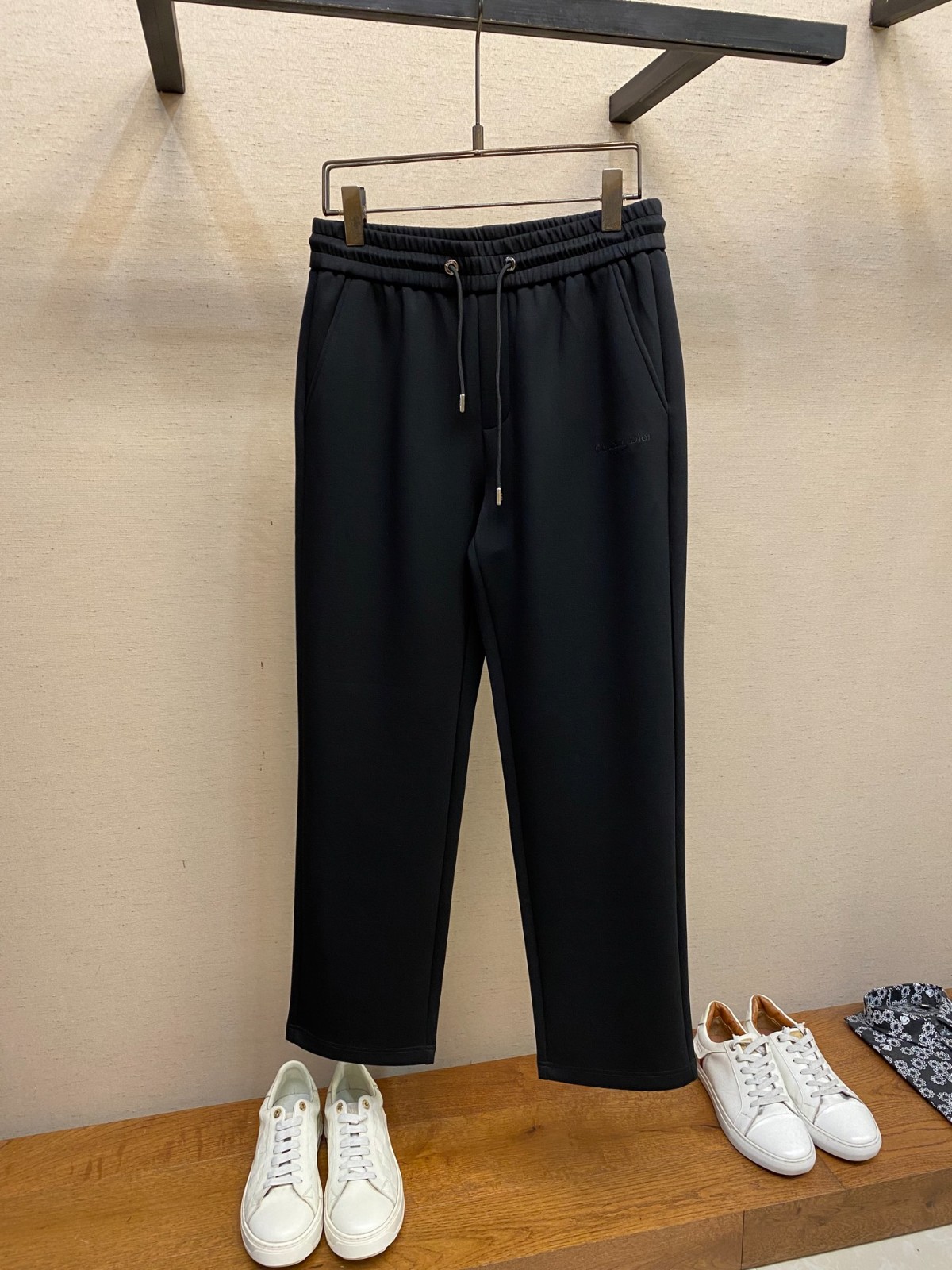 新品同様 クリスチャンディオール シルク100％ バイカラー トラックパンツ 古着 80年代 クリスチャンディオール Christian Dior MONSIEUR