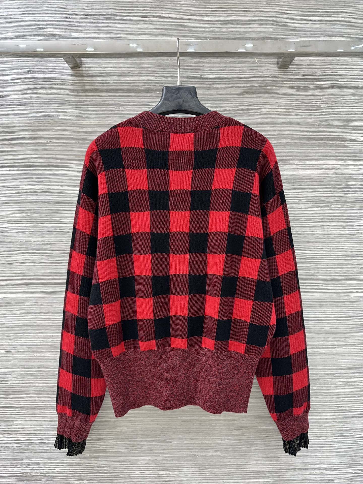 グラフィックチェック ニットカーディガン ルイ・ヴィトン