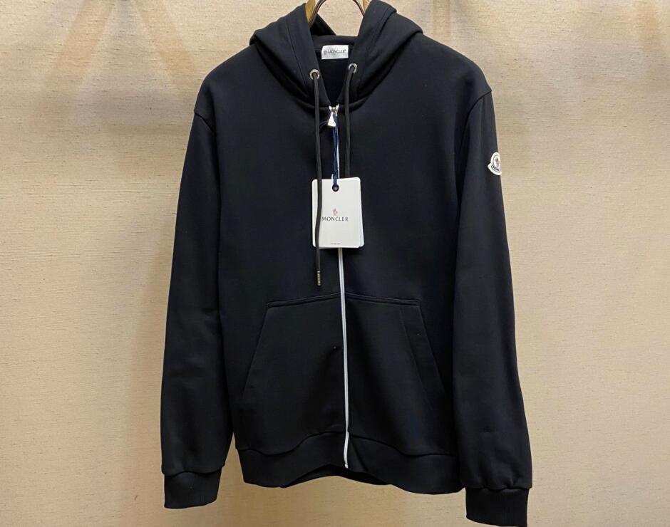 カジュアル コットン ジップアップパーカー モンクレール パーカー 偽物
