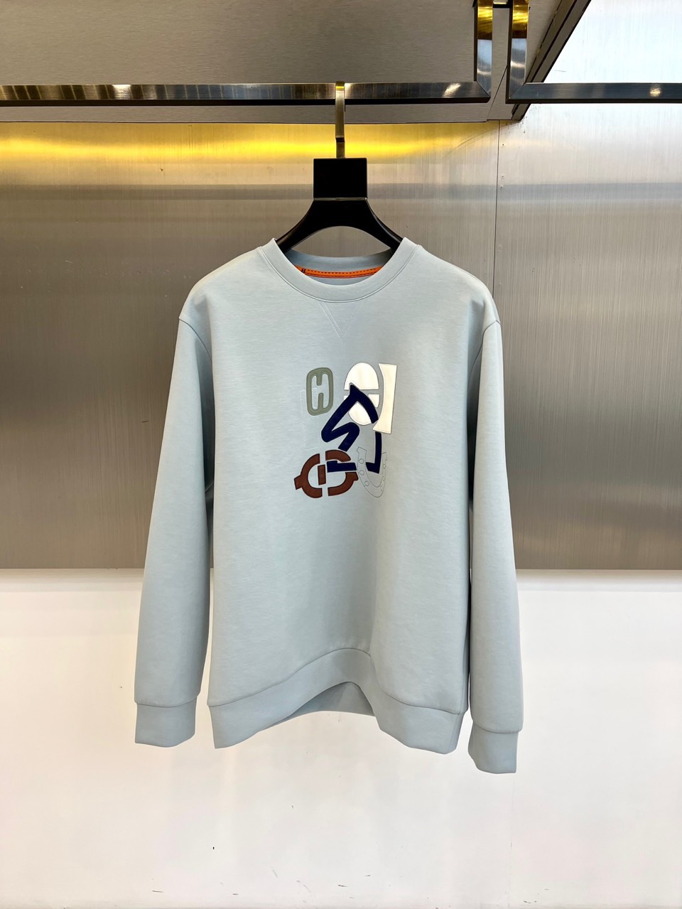 大人気 カジュアル レザーパッチ スウェットシャツ エルメス T 大人気 カジュアル レザーパッチ スウェットシャツ エルメス T