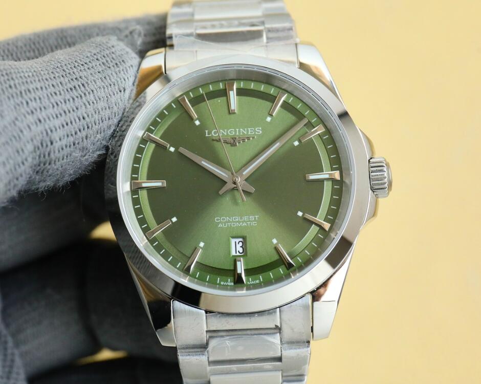 ロンジン コンクエスト 41mm 自動巻きウォッチ コピー 人気 エレガント 腕時計