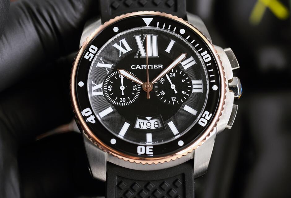カルティエ 時計 人気 コピー カジュアル メンズ 43mm クオーツ 腕時計 サファイアクリスタル