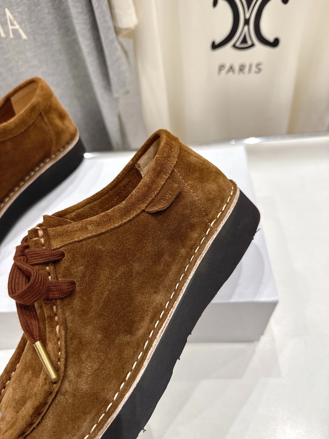 LOEWE ファロ スエード ボートシューズ ロエベ シューズ スーパー