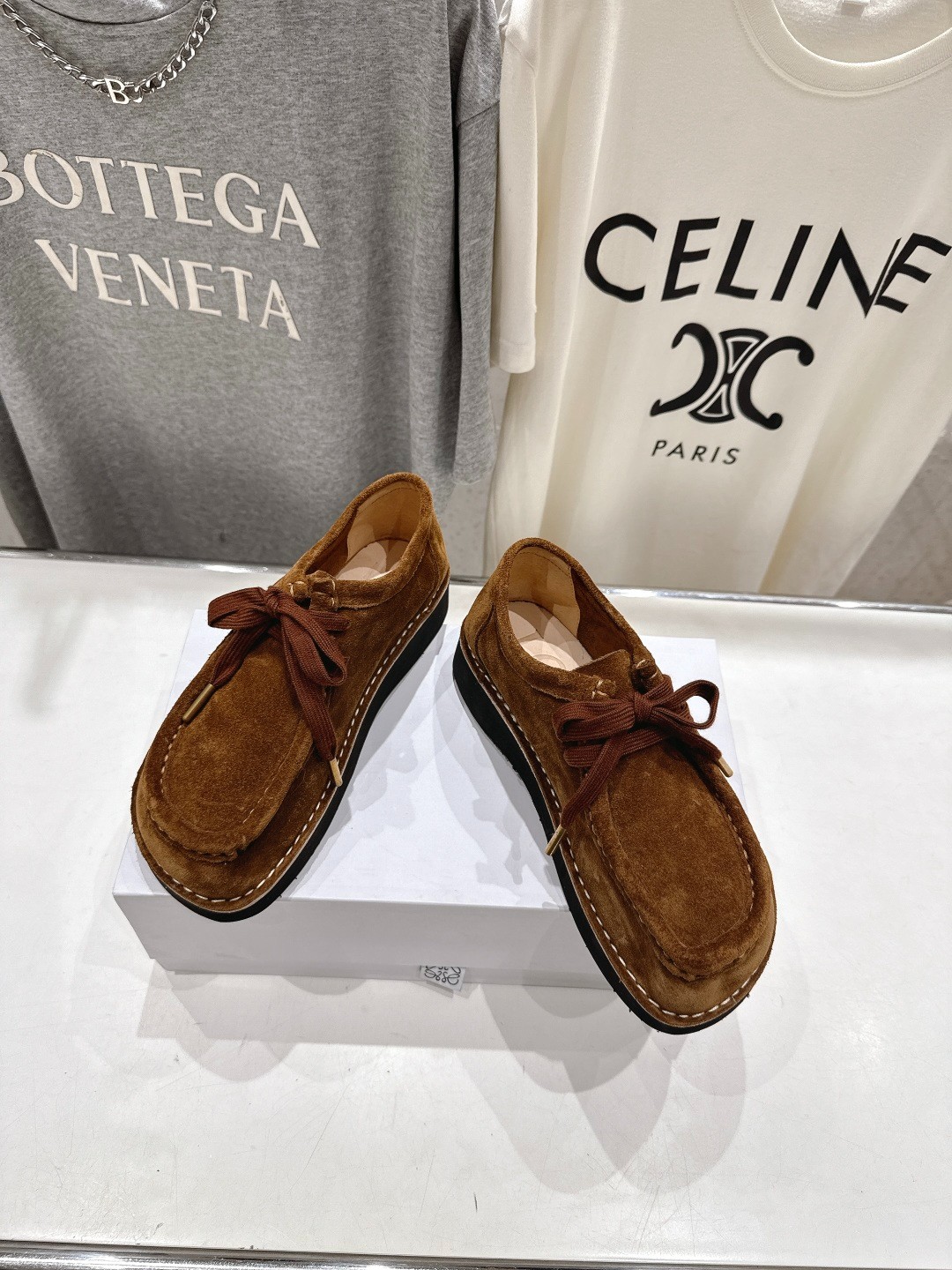 LOEWE ファロ スエード ボートシューズ ロエベ シューズ スーパー